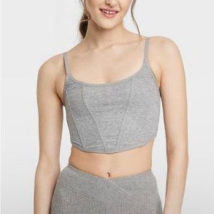 Colsie corset tank grey size small